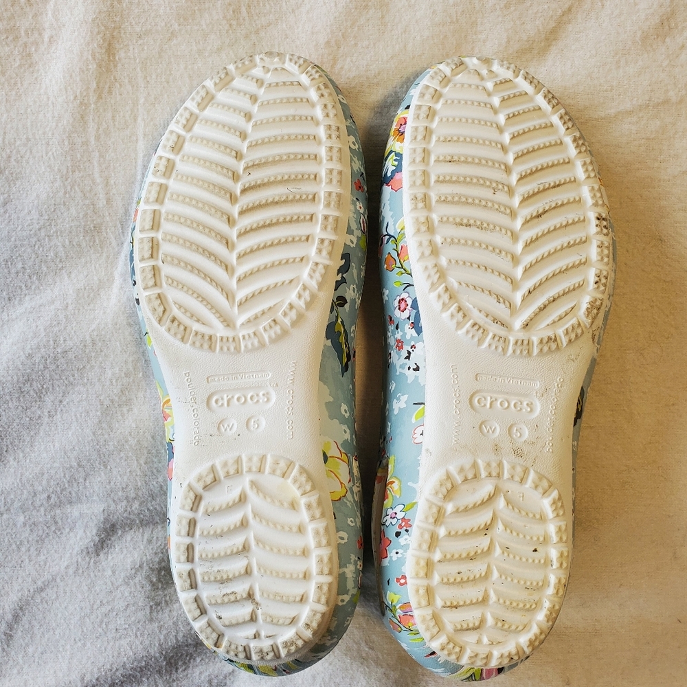 Vera Bradley x Crocs Kadee White Floral Ballet Flats Size 5 - Picture 12 of 16